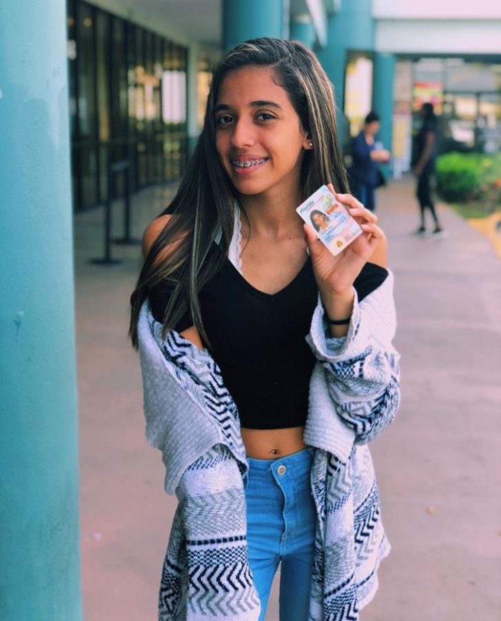 Isabella Triana gets her license on February 8th