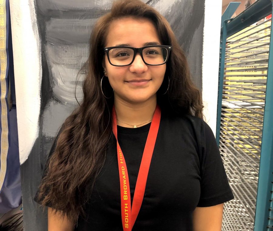 Emily Martinez is a senior at South Broward high school and is a proud Interact member.