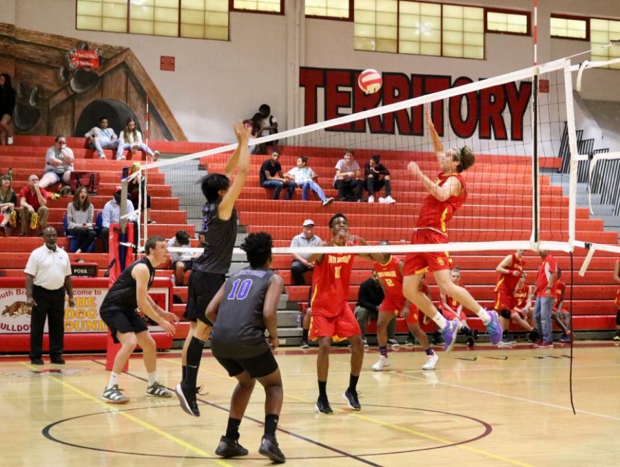   On February 24th, the South Broward boys volleyball team took on the Cypress Bay volleyball team. 
