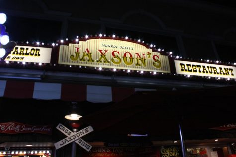 The Jaxsons sign lights up the street, and where the band is played all sorts of music.