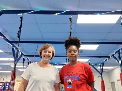 President and founder of Women in STEM poses with the owners mom of We Rock the Spectrum, a kids gym that stimulates all seven senses and provides a safe place for children in the spectrum. 