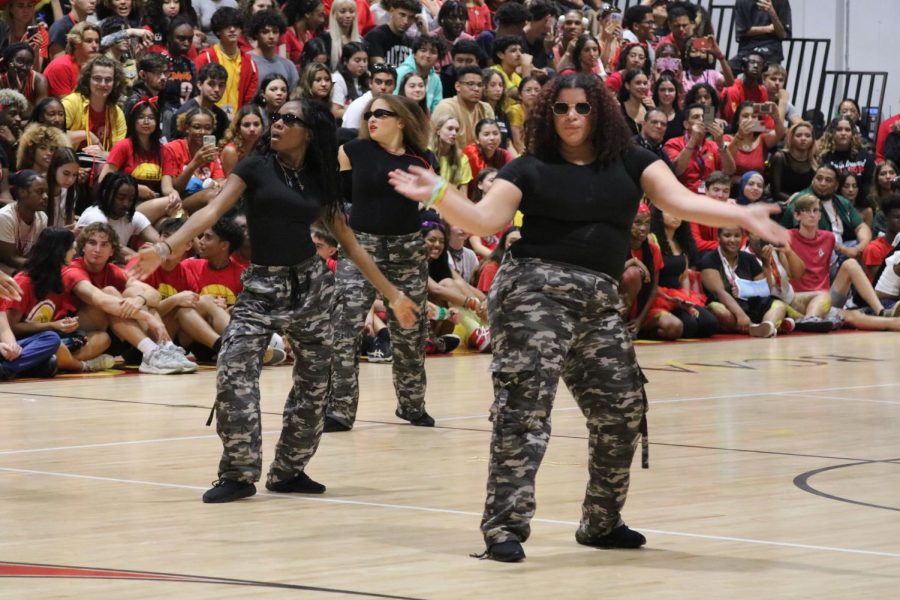 SBHS Dancers show off their good moves at the Spring Pep Rally.