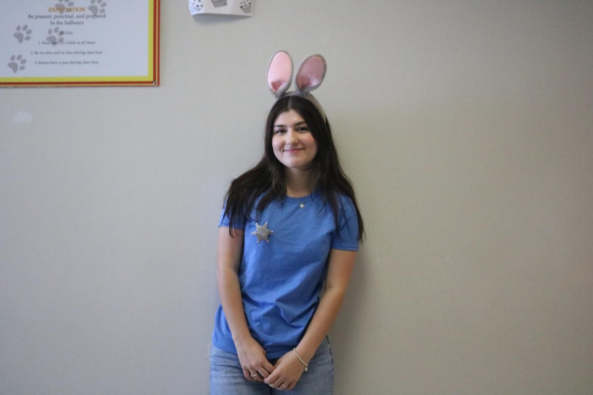 SB Junior student Camila on character day dressed up as Judy Hopps from Zootopia 