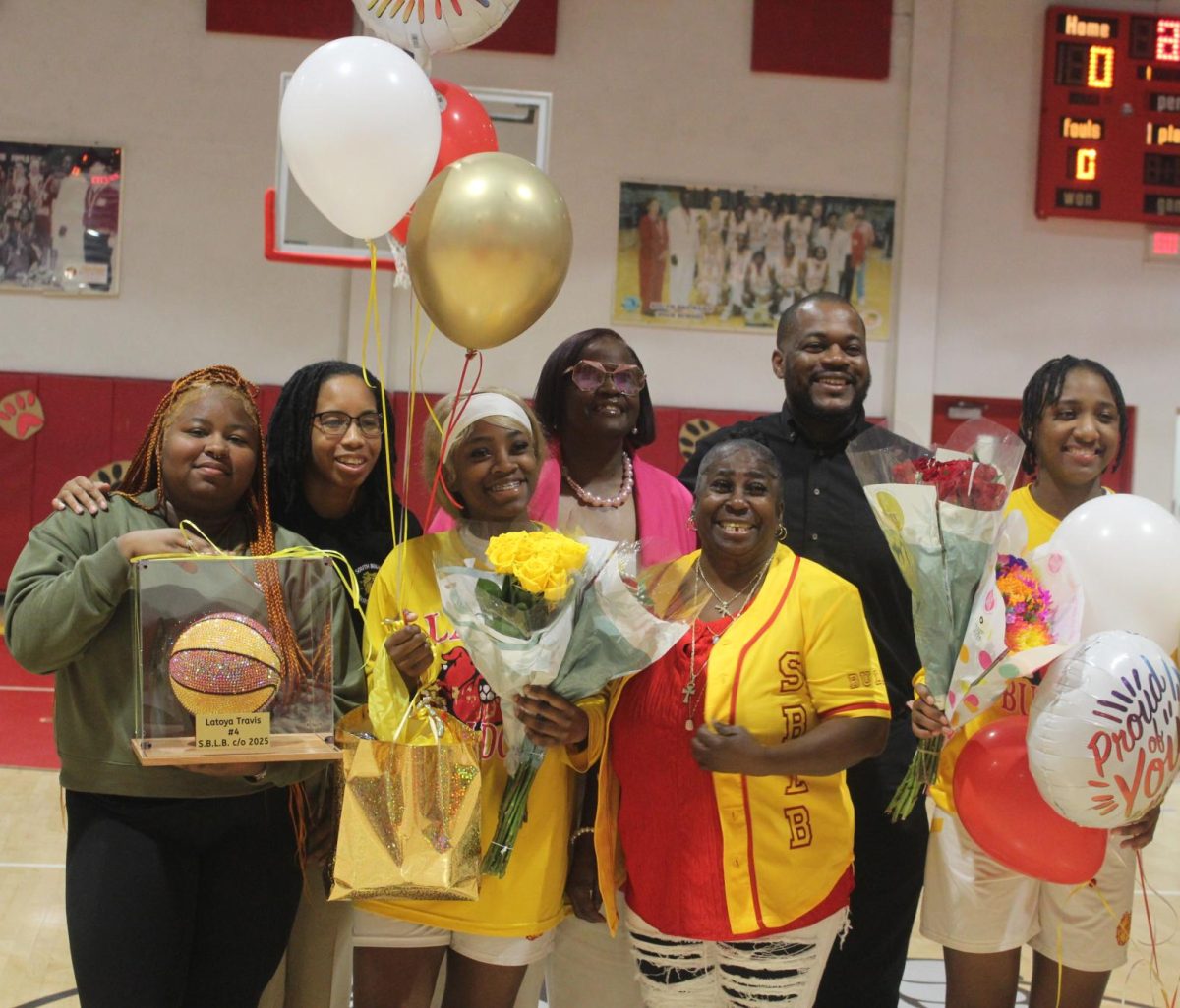 SBHS senior LaToya Travis awarded at Senior Night 